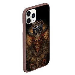 Чехол iPhone 11 Pro матовый Baldurs Gate 3 demon, цвет: 3D-коричневый — фото 2