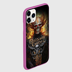 Чехол iPhone 11 Pro матовый Baldurs Gate 3 diablo, цвет: 3D-фиолетовый — фото 2