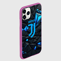 Чехол iPhone 11 Pro матовый Blue logo Juventus, цвет: 3D-фиолетовый — фото 2