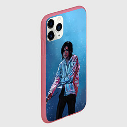 Чехол iPhone 11 Pro матовый Хёнджин на концерте - Stray Kids, цвет: 3D-малиновый — фото 2