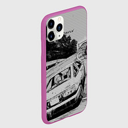Чехол iPhone 11 Pro матовый Тойота ae 86 - Инициал ди, цвет: 3D-фиолетовый — фото 2