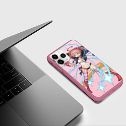 Чехол iPhone 11 Pro матовый О моём перерождении в слизь Милим Нава, цвет: 3D-малиновый — фото 2