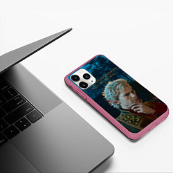 Чехол iPhone 11 Pro матовый Астарион и медведь, цвет: 3D-малиновый — фото 2