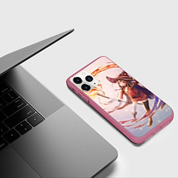 Чехол iPhone 11 Pro матовый Коносуба Мэгумин, цвет: 3D-малиновый — фото 2