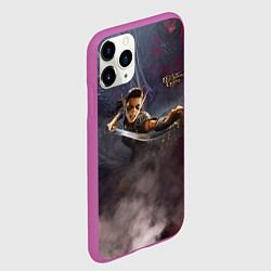 Чехол iPhone 11 Pro матовый Baldurs gate 3 Лаэзель, цвет: 3D-фиолетовый — фото 2