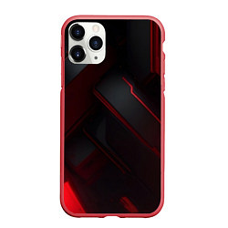 Чехол iPhone 11 Pro матовый Красная бесконечность, цвет: 3D-красный