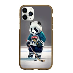 Чехол iPhone 11 Pro матовый Panda striker of the Florida Panthers, цвет: 3D-коричневый