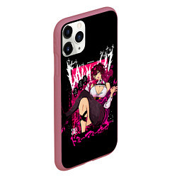 Чехол iPhone 11 Pro матовый Кафка - Хонкай, цвет: 3D-малиновый — фото 2
