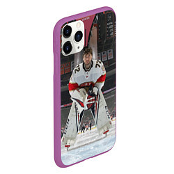 Чехол iPhone 11 Pro матовый Sergey Bobrovsky - Florida panthers - hockey, цвет: 3D-фиолетовый — фото 2