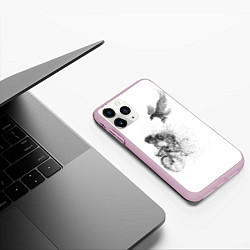 Чехол iPhone 11 Pro матовый Скорость,моя стихия, цвет: 3D-розовый — фото 2