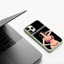 Чехол iPhone 11 Pro матовый Боа Хенкок - Ван пис, цвет: 3D-салатовый — фото 2