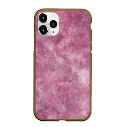 Чехол iPhone 11 Pro матовый Текстура камня родонита, цвет: 3D-коричневый