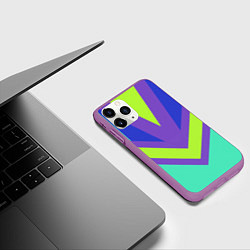 Чехол iPhone 11 Pro матовый Имидж 90-х, цвет: 3D-фиолетовый — фото 2