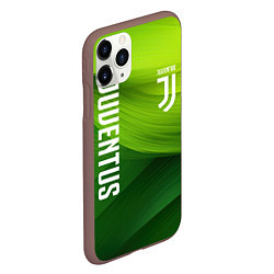 Чехол iPhone 11 Pro матовый Ювентус лого на зеленом фоне, цвет: 3D-коричневый — фото 2