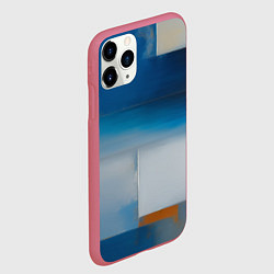 Чехол iPhone 11 Pro матовый Синяя палитра, цвет: 3D-малиновый — фото 2