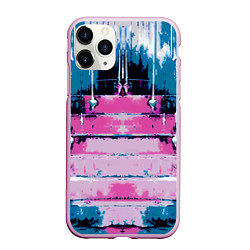 Чехол iPhone 11 Pro матовый Ladder - art - texture, цвет: 3D-розовый
