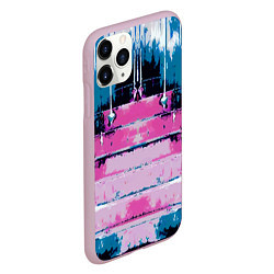 Чехол iPhone 11 Pro матовый Ladder - art - texture, цвет: 3D-розовый — фото 2