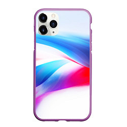 Чехол iPhone 11 Pro матовый Футболка Россия, цвет: 3D-фиолетовый