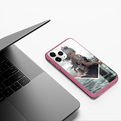 Чехол iPhone 11 Pro матовый Touhou Project Sakuya Izayoi, цвет: 3D-малиновый — фото 2