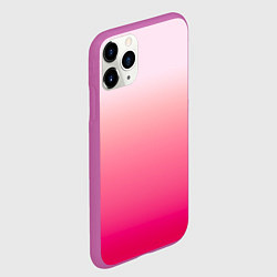 Чехол iPhone 11 Pro матовый Оттенки розового градиент, цвет: 3D-фиолетовый — фото 2