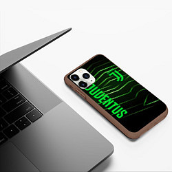 Чехол iPhone 11 Pro матовый Juventus 2 green logo, цвет: 3D-коричневый — фото 2