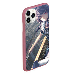 Чехол iPhone 11 Pro матовый Touhou Project Сакуя Izayoi, цвет: 3D-малиновый — фото 2