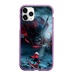 Чехол iPhone 11 Pro матовый God Eater, цвет: 3D-фиолетовый