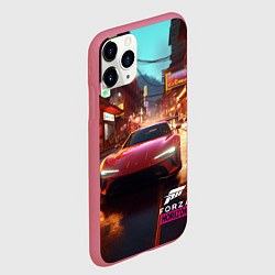 Чехол iPhone 11 Pro матовый Forza Horizon Tokio, цвет: 3D-малиновый — фото 2