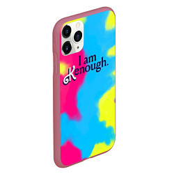 Чехол iPhone 11 Pro матовый I Am Kenough Tie-Dye, цвет: 3D-малиновый — фото 2