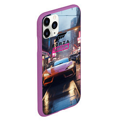 Чехол iPhone 11 Pro матовый Forza Horizon game, цвет: 3D-фиолетовый — фото 2