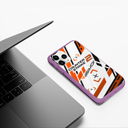 Чехол iPhone 11 Pro матовый КС 2 Asiimov, цвет: 3D-фиолетовый — фото 2