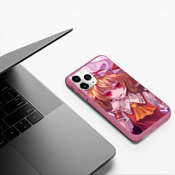 Чехол iPhone 11 Pro матовый Touhou Project Flandre Scarlet, цвет: 3D-малиновый — фото 2