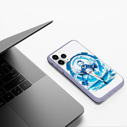 Чехол iPhone 11 Pro матовый Фурина Фокалорс Геншин Импакт, цвет: 3D-светло-сиреневый — фото 2