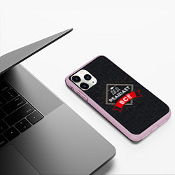 Чехол iPhone 11 Pro матовый Дед решает все, цвет: 3D-розовый — фото 2