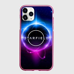 Чехол iPhone 11 Pro матовый Starfield space logo