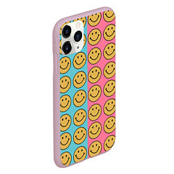 Чехол iPhone 11 Pro матовый Smiley, цвет: 3D-розовый — фото 2