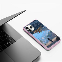 Чехол iPhone 11 Pro матовый Вымершая деревня, цвет: 3D-розовый — фото 2