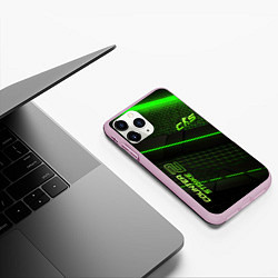 Чехол iPhone 11 Pro матовый CS2 green neon, цвет: 3D-розовый — фото 2