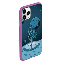 Чехол iPhone 11 Pro матовый Космический брейк, цвет: 3D-фиолетовый — фото 2