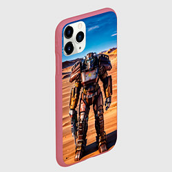 Чехол iPhone 11 Pro матовый Фалаут силовая броня, цвет: 3D-малиновый — фото 2