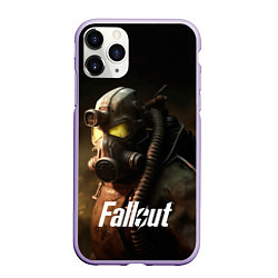 Чехол iPhone 11 Pro матовый Fallout game, цвет: 3D-светло-сиреневый