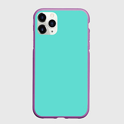 Чехол iPhone 11 Pro матовый Цвет Тиффани, цвет: 3D-фиолетовый
