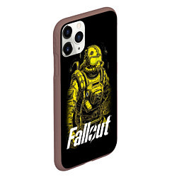 Чехол iPhone 11 Pro матовый Poster Fallout, цвет: 3D-коричневый — фото 2