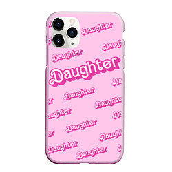 Чехол iPhone 11 Pro матовый Дочь в стиле барби - розовый паттерн, цвет: 3D-розовый