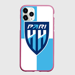 Чехол iPhone 11 Pro матовый ФК Нижний Новгород, цвет: 3D-малиновый