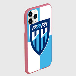 Чехол iPhone 11 Pro матовый ФК Нижний Новгород, цвет: 3D-малиновый — фото 2