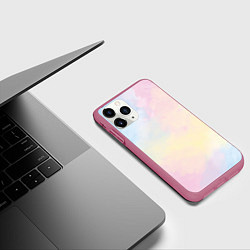 Чехол iPhone 11 Pro матовый Tie dye из сериала убийства в одном здании, цвет: 3D-малиновый — фото 2