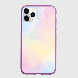 Чехол iPhone 11 Pro матовый Tie dye из сериала убийства в одном здании, цвет: 3D-фиолетовый