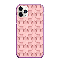 Чехол iPhone 11 Pro матовый ХХХ - 18, цвет: 3D-фиолетовый
