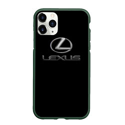 Чехол iPhone 11 Pro матовый Lexus brend sport, цвет: 3D-темно-зеленый